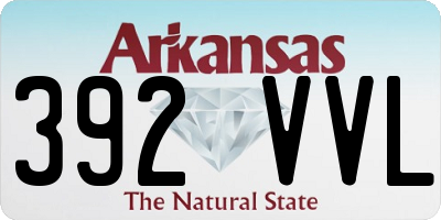 AR license plate 392VVL