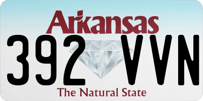 AR license plate 392VVN