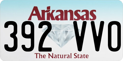 AR license plate 392VVO