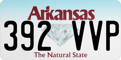 AR license plate 392VVP