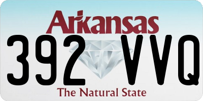 AR license plate 392VVQ