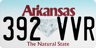 AR license plate 392VVR