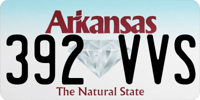 AR license plate 392VVS