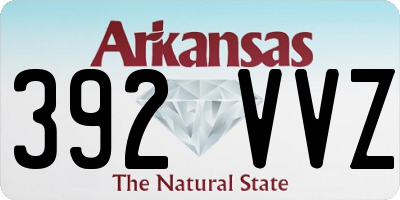 AR license plate 392VVZ