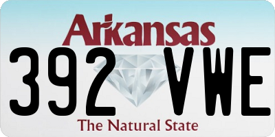 AR license plate 392VWE
