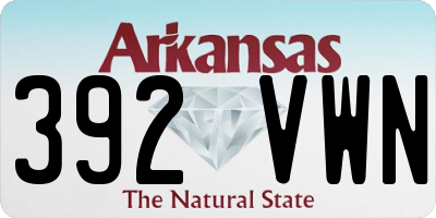AR license plate 392VWN