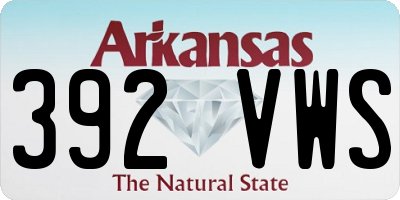AR license plate 392VWS