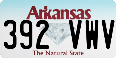 AR license plate 392VWV