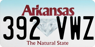AR license plate 392VWZ