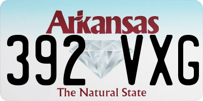 AR license plate 392VXG