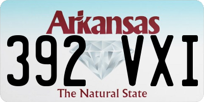 AR license plate 392VXI