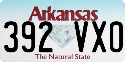 AR license plate 392VXO