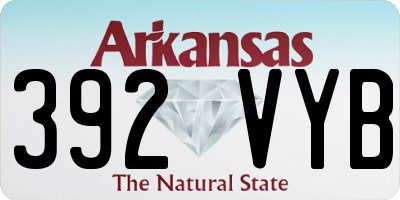 AR license plate 392VYB