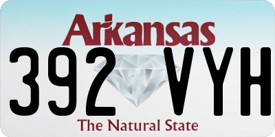 AR license plate 392VYH