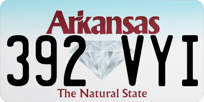 AR license plate 392VYI
