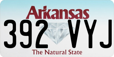 AR license plate 392VYJ
