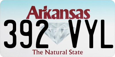 AR license plate 392VYL