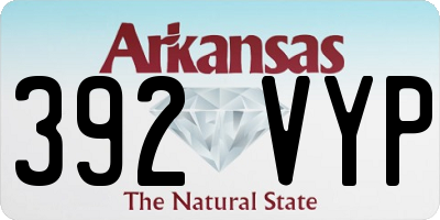 AR license plate 392VYP