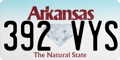 AR license plate 392VYS