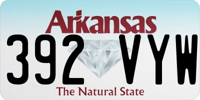 AR license plate 392VYW