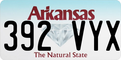 AR license plate 392VYX
