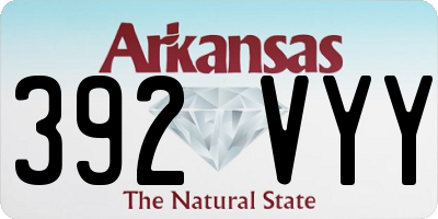 AR license plate 392VYY