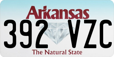 AR license plate 392VZC