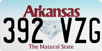 AR license plate 392VZG