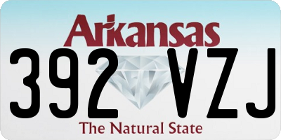 AR license plate 392VZJ