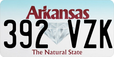 AR license plate 392VZK