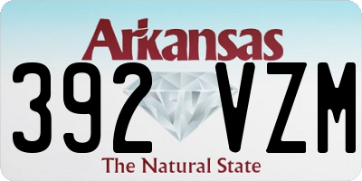 AR license plate 392VZM