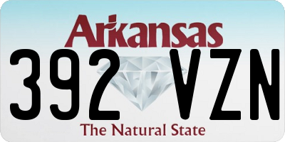 AR license plate 392VZN