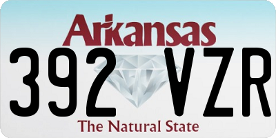 AR license plate 392VZR
