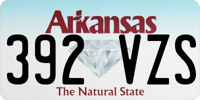 AR license plate 392VZS