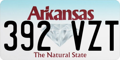 AR license plate 392VZT