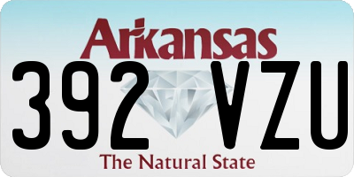 AR license plate 392VZU