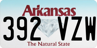 AR license plate 392VZW