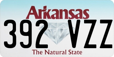 AR license plate 392VZZ
