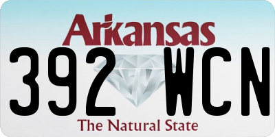 AR license plate 392WCN