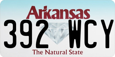 AR license plate 392WCY