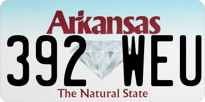 AR license plate 392WEU