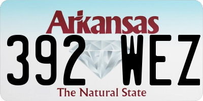 AR license plate 392WEZ