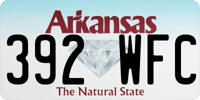 AR license plate 392WFC