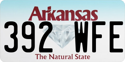 AR license plate 392WFE
