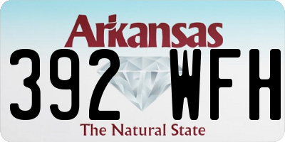 AR license plate 392WFH