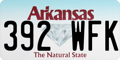 AR license plate 392WFK