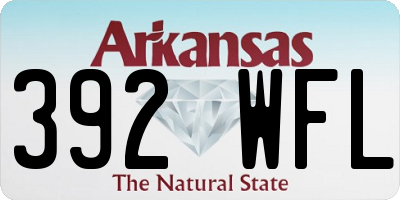 AR license plate 392WFL