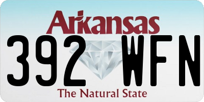 AR license plate 392WFN