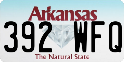 AR license plate 392WFQ