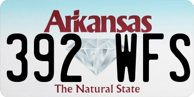 AR license plate 392WFS